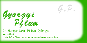 gyorgyi pflum business card
