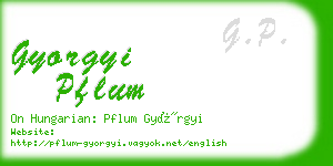 gyorgyi pflum business card